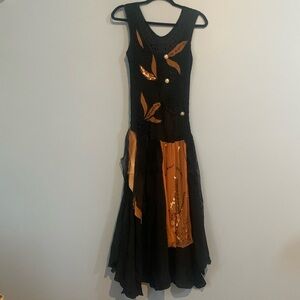 Italian Made Dress Size Small Frilly Fairy Twirly Multi Medi Worn Once L…